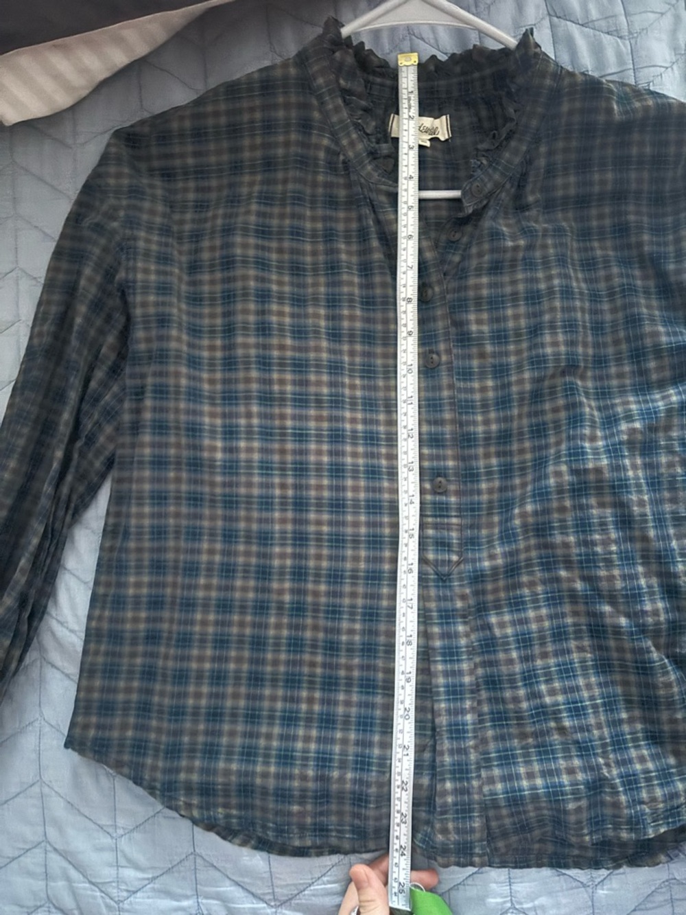 Madewell Plaid Top, Medium - Picture 7 of 7
